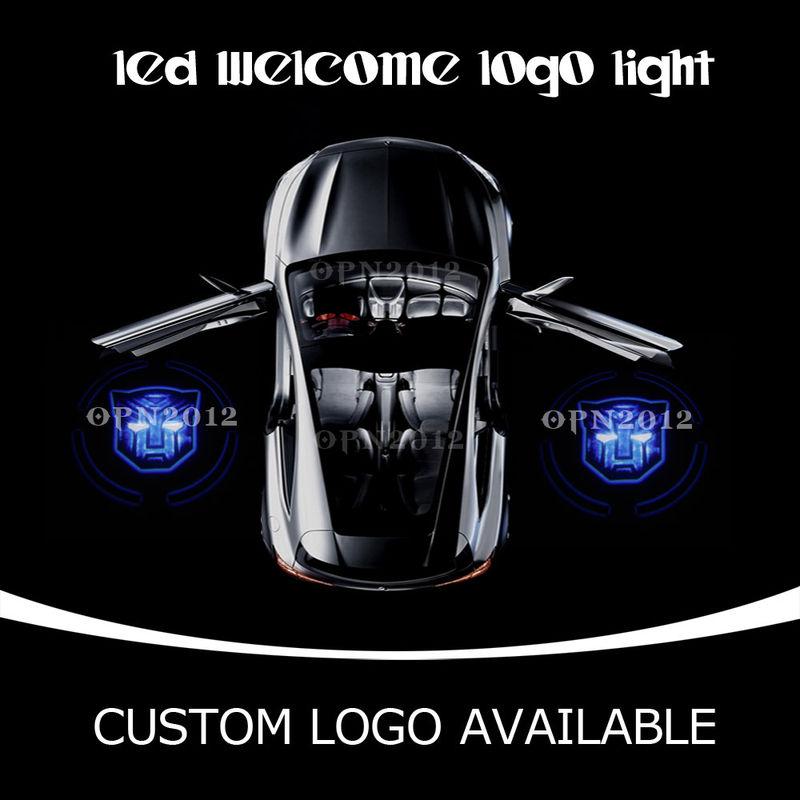 Car door transformers autobots logo laser projector ghost shadow led light