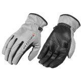 Firstgear ultra mesh-new womens leather gloves, silver, med/md