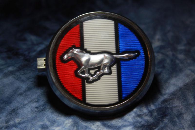 1979-1982 mustang hood emblem, ford, red, white, blue