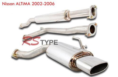 Catback ~nissan altima 2002-2006 2.5l 4cyl, euro oval tip