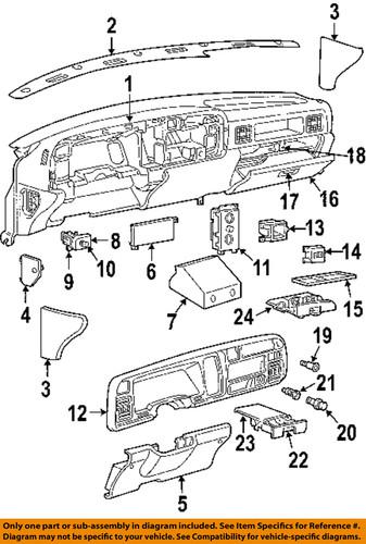 Dodge oem 55037030 instrument panel-temperature control