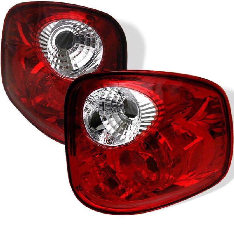 Tln autoparts ford f150 flaresdie 1997 98 99 2000 altezza tail lights - all red