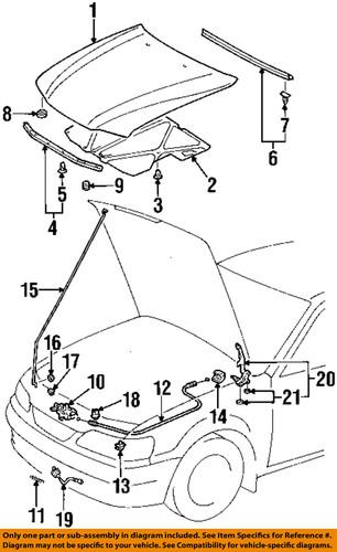 Toyota oem 5351002040 hood-lock assembly