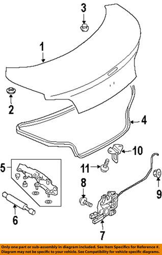 Mazda oem fe0156820b trunk lock actuator motor/trunk/trunk part