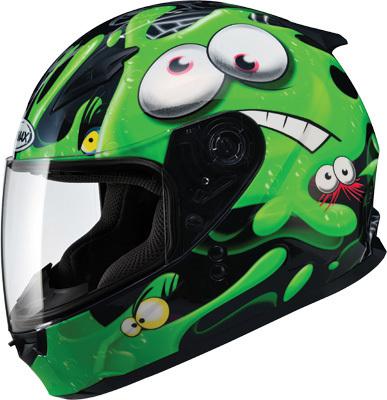 Gmax gm49y full face helmet slimed black/green ym g7491461 tc-3
