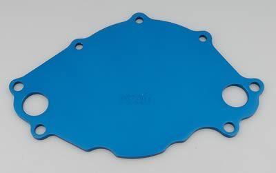 Meziere enterprises water pump backing plate billet alum blue ford 289/302/351