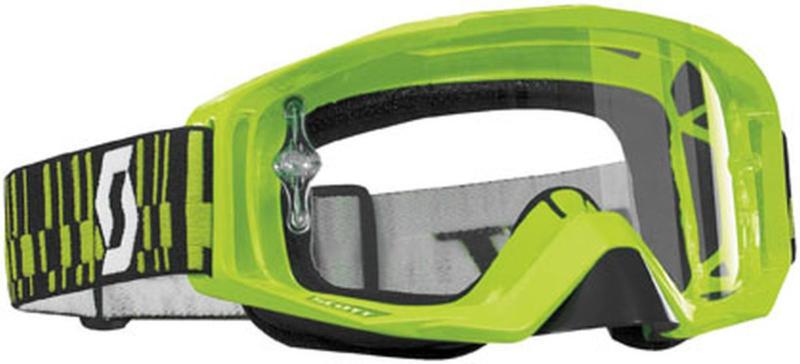 New scott tyrant w/ clear works lens adult goggles, green, one size