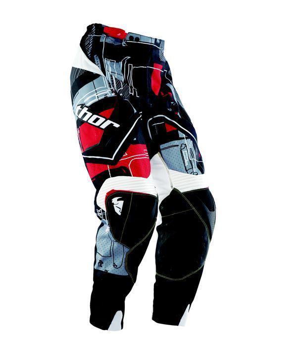 Thor 2013 flux circuit pants 32 red black white