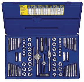 Irwin 76 pc. combination sae and metric tap and die set