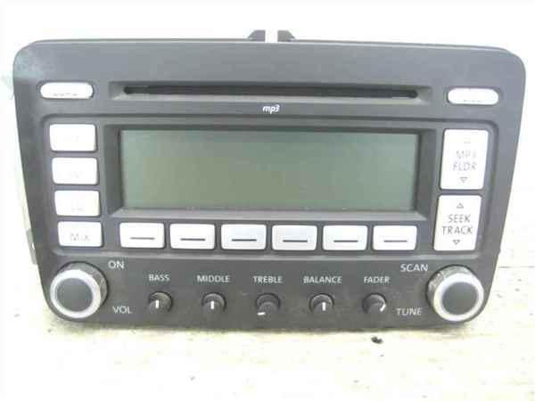 06-10 passat cd single disc mp3 player radio oem