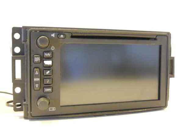 08 saab 9-7x gps navigation radio w/ screen oem