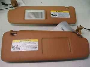 2009 09 porsche cayenne tan visor pair oem