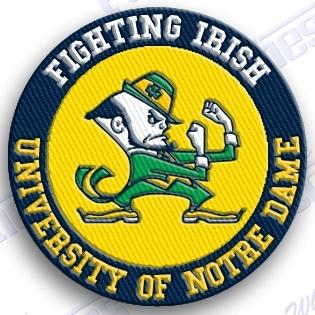 Notre dame irish  iron on 100% embroidered patch patches - ncaa college