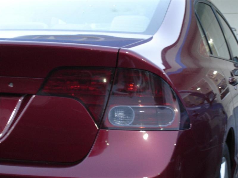 Honda civic sedan smoke colored tail light film  overlays 2006-2010