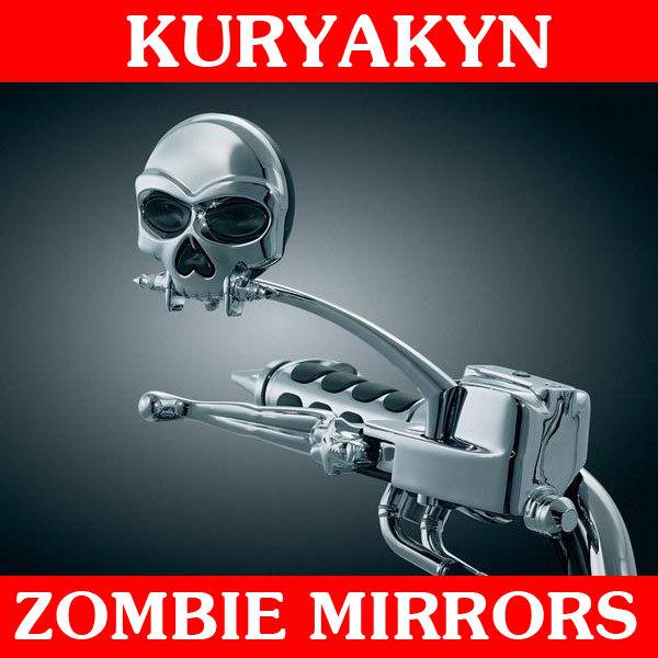 Kuryakyn 1450 zombie mirrors set for harley davidson sportster xl