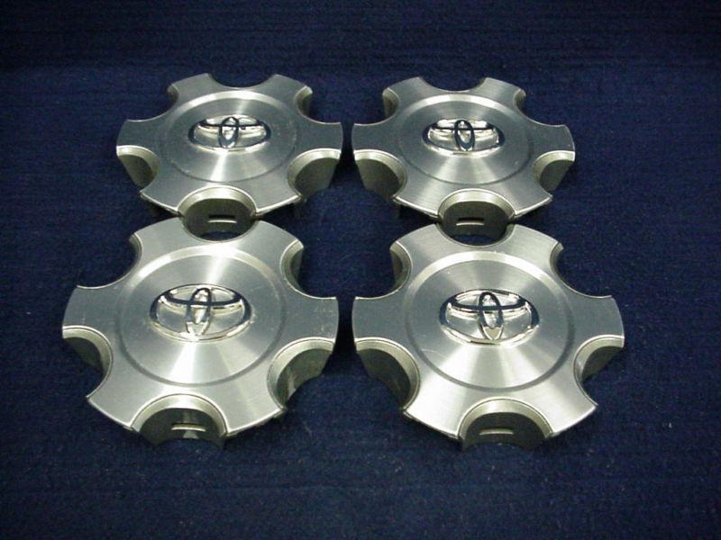 Toyota 4 runner 10-12 machined center caps - set 4 - fit the 6 spoke 17" wheel