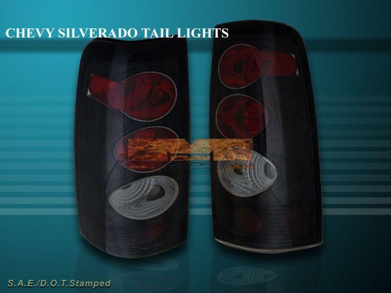 99-02 chevy silverado / 99-03 gmc sierra altezza tail lights dark smoke