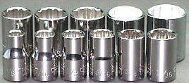 Craftsman 11pc 1/2" sae big! 12pt inch sockets set new tools usa made std lot