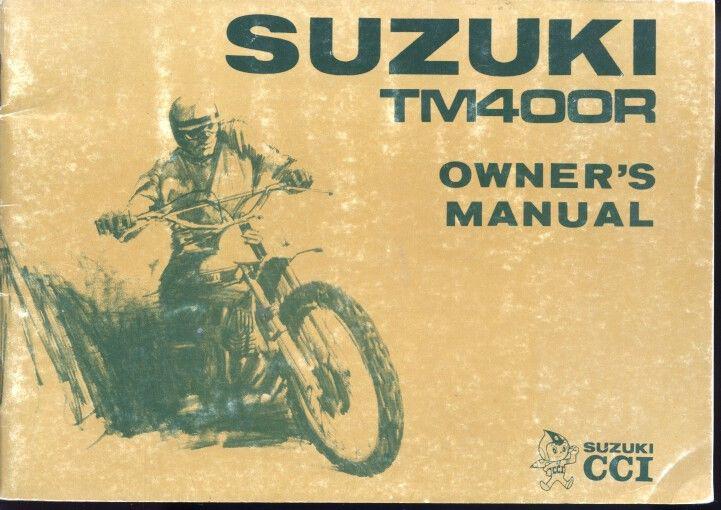 1971 suzuki tm 400r owner's manual