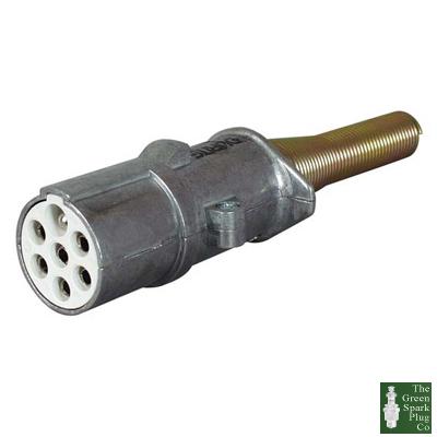 Durite - socket trailer 7 pole aluminium 24s bg1 - 0-477-99