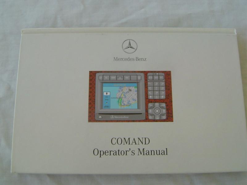 2002 mercedes s cl class comand navigation owners manual book cl500 s500 s430 55