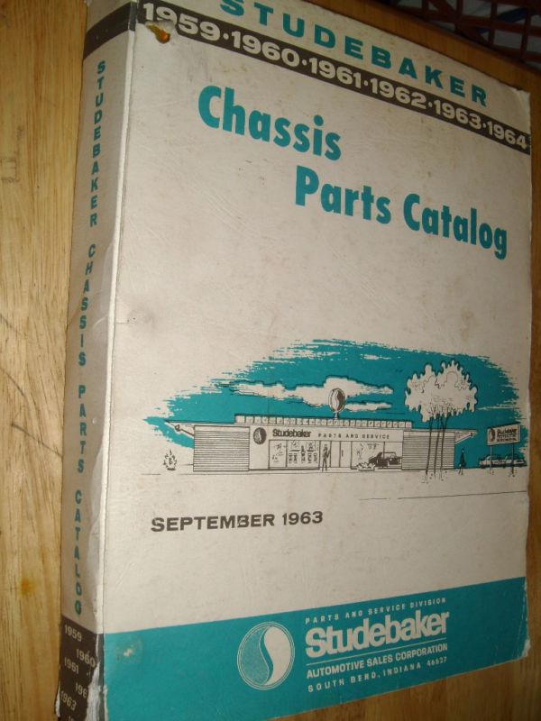 1959-1964 studebaker chassis parts book catalog 63 62+