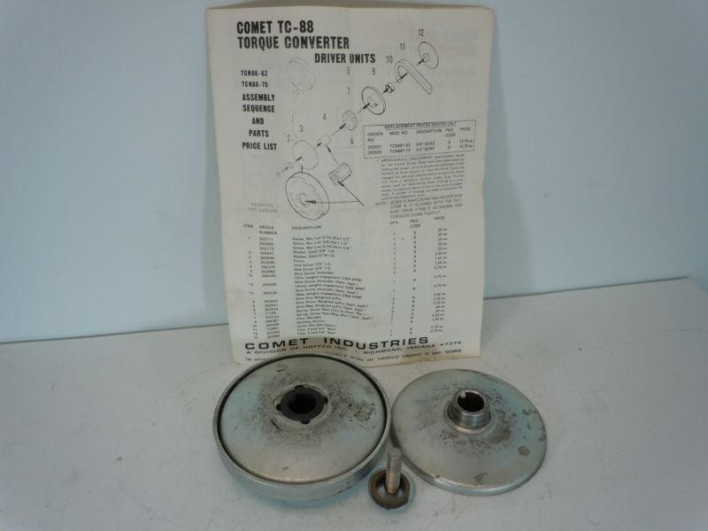 Vintage comet tc - 88 torque converter for go - kart or mini - bike