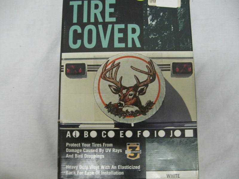 Adco 1815 size a 34" deer print spare tire cover fits all 19.5" tires