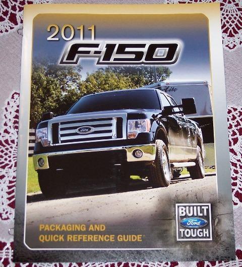 2011 ford 150 dealer only packaging colors wheels ordering literature brochure!