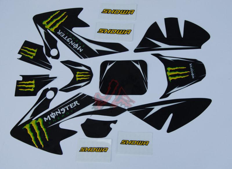 3m monster decals graphics for crf50 pit bike honda or replica crf 50 bike ssr