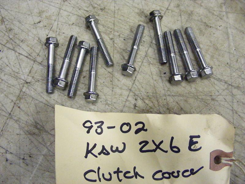 93 02 kawasaki zx6e zx600e clutch cover bolts