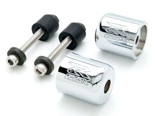 Silver suzuki gsxr engraving bar ends bike sliders gsxr 600 750 1000 hayabusa