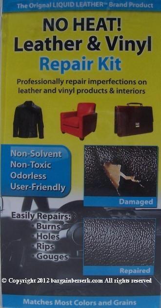 Brand new do it yourself no heat leather/vinyl repair kit 30-123