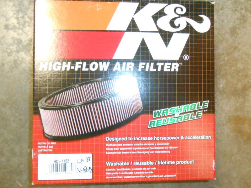 K & n high flow air filter/v-rod