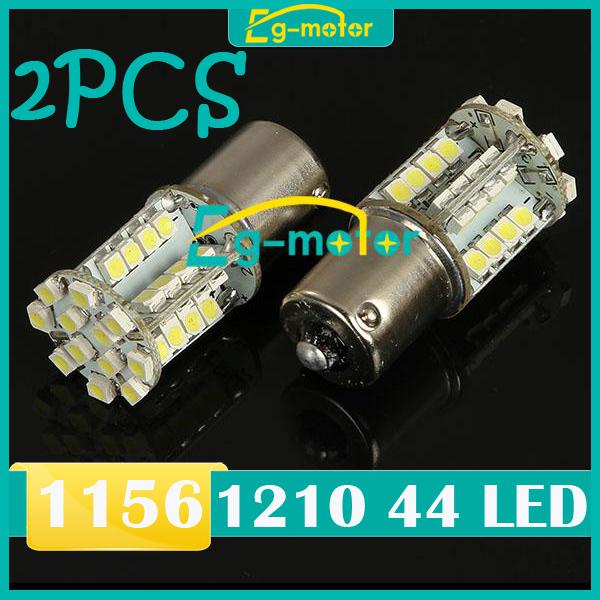 White 1156 1210 smd 44-led car led smd corner stop turn lights interior bulb x2