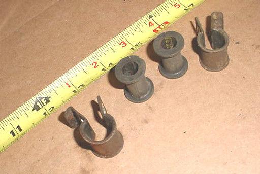 Honda 600 coupe 2 (two) front brake hose clamps z600 brakes clamp line