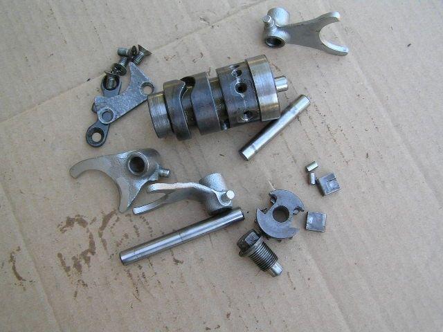 Suzuki rm 400 rm400 1978 shift forks and drum assembly complete ahrma