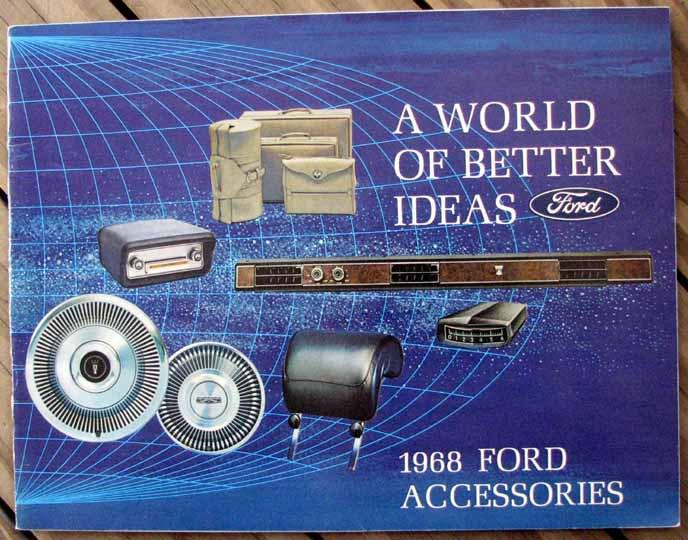 Rare original nos 1968 ford dealer accessories brochure 28 pages l@@k #b263