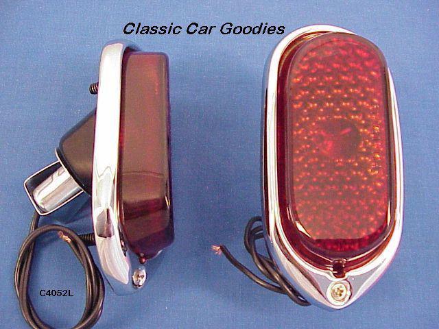 1940 chevy tail lights assemblies (2) glass lenses new