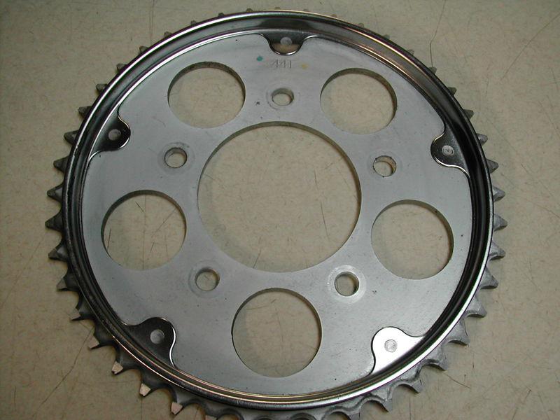 Original honda 2004 vlx600 shadow oem silver rear sprocket (44t) 99 00 01 02 03