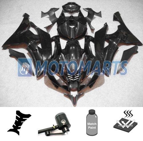 Bundle inj fairing with brake fluid pot for yamaha yzf r6 08 09 10 11 2012 lblk