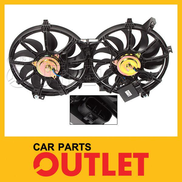 13 infiniti m35h dual radiator fan assembly in3115108 new 10-12 fx50 wo tow pkg