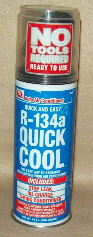 Quest r-134a a/c refrigerant stop leak conditioner 14oz can kit ready to use new