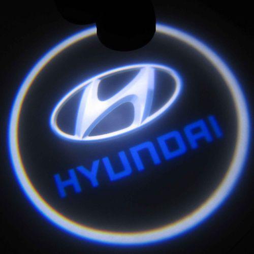 2x 5w led car door welcome courtesy projector laser shadow logo light hyundai