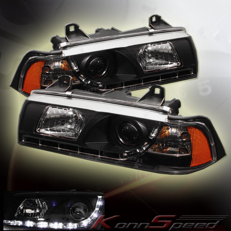 Bmw e36 2dr 92-98 3-series 318i 325i m3  led projector headlights