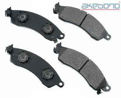 Akebono act412 brake pad or shoe, front-proact ultra premium ceramic pads