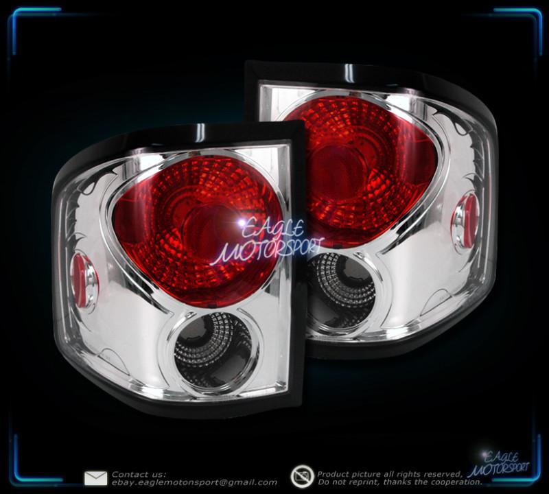 2004-2008 ford f150 flareside red clear tail lights left right rear lamps