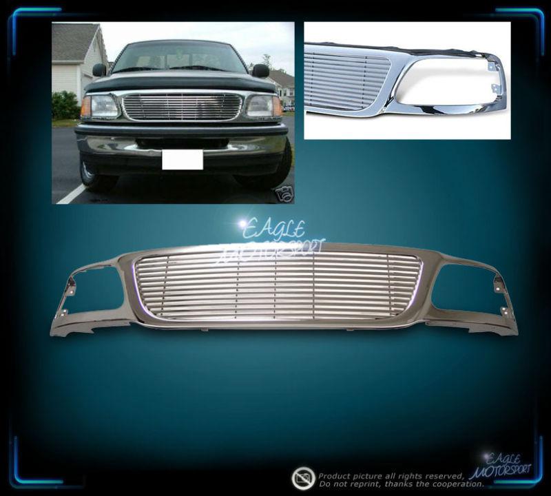 Ford 99-03 f150/99-02 expedition horizontal billet style chrome painted grille