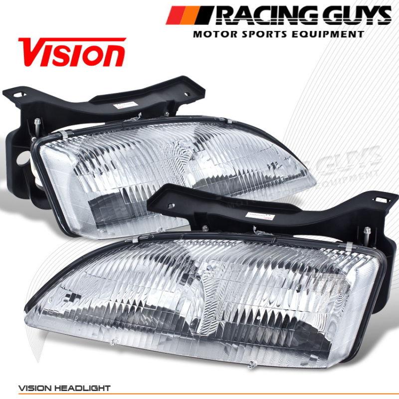 New vision replacement head lights lamps chevrolet new left+right assembly