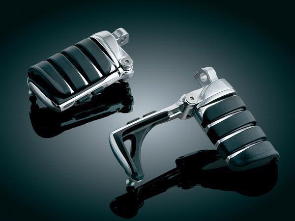  kuryakyn 4445 chrome switchblade foot pegs for harley softail touring dyna xl